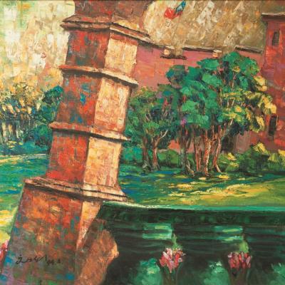W025 Fort San Domingo 76x60cm 1994